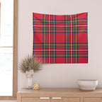 Red Tartan Wall Tapestry Gallery Image 2