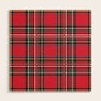 Red Tartan Wood Wall Art Gallery Image 1