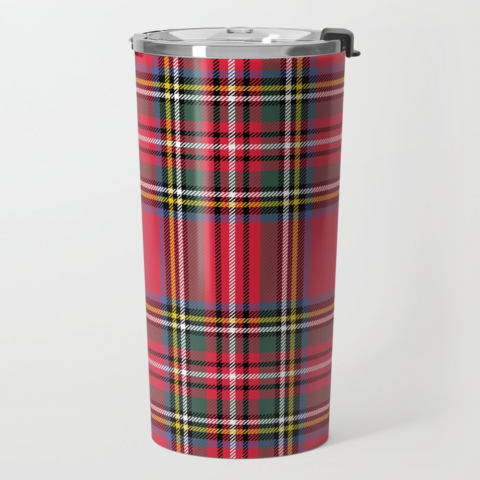 Red Tartan Travel Mug Gallery Image 2