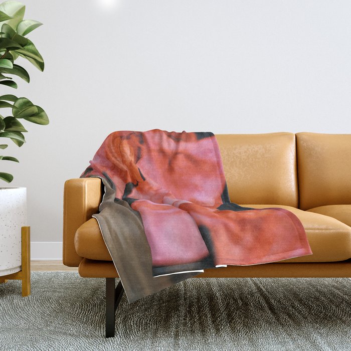 Coral Throw Blanket Gallery Image 1
