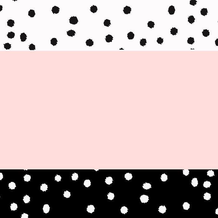 Pink white black watercolor polka dots Coffee Mug Gallery Image 2
