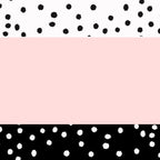 Pink white black watercolor polka dots Coffee Mug Gallery Image 2