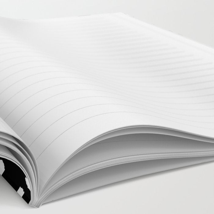 Pink white black watercolor polka dots Notebook Gallery Image 2