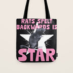 Rats spelt backwards is STAR Tote Bag Gallery Image 1