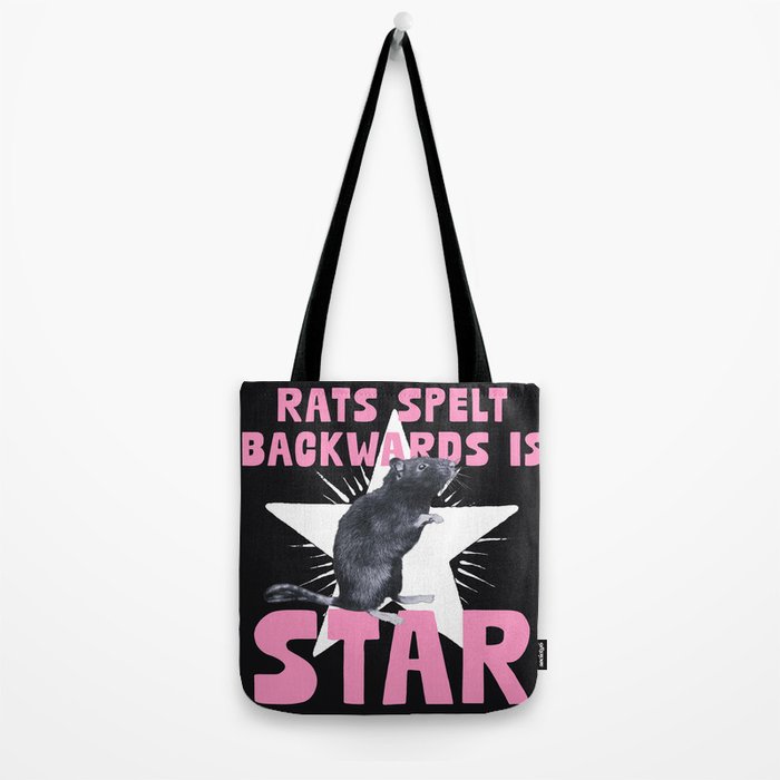 Rats spelt backwards is STAR Tote Bag Gallery Image 2