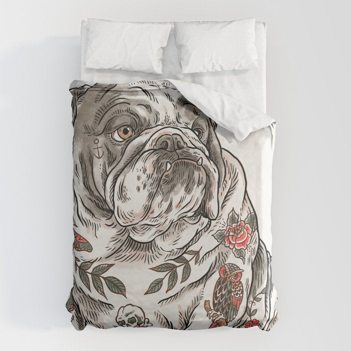 Chubbs the Bulldog Duvet Cover Gallery Image 1