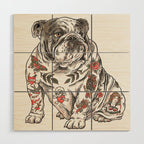 Chubbs the Bulldog Wood Wall Art Gallery Image 1