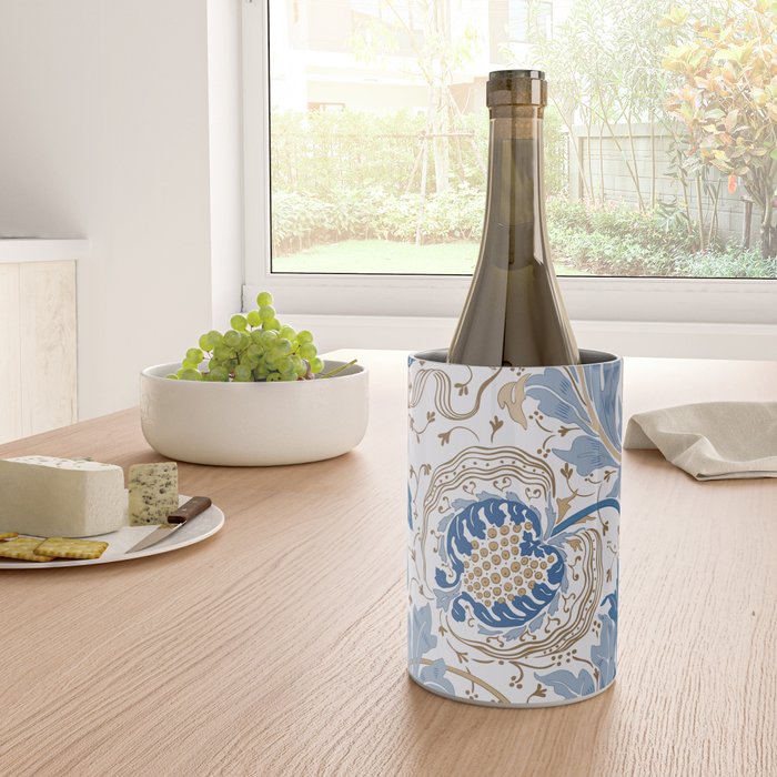 Walter Crane Teazle Art Nouveau Powder Blue Wine Chiller Gallery Image 4