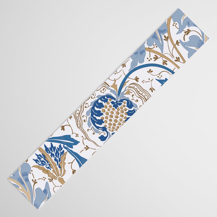 Walter Crane Teazle Art Nouveau Powder Blue Table Runner Gallery Image 3