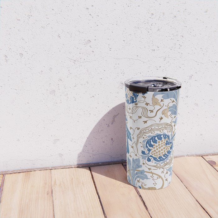Walter Crane Teazle Art Nouveau Powder Blue Travel Mug Gallery Image 4