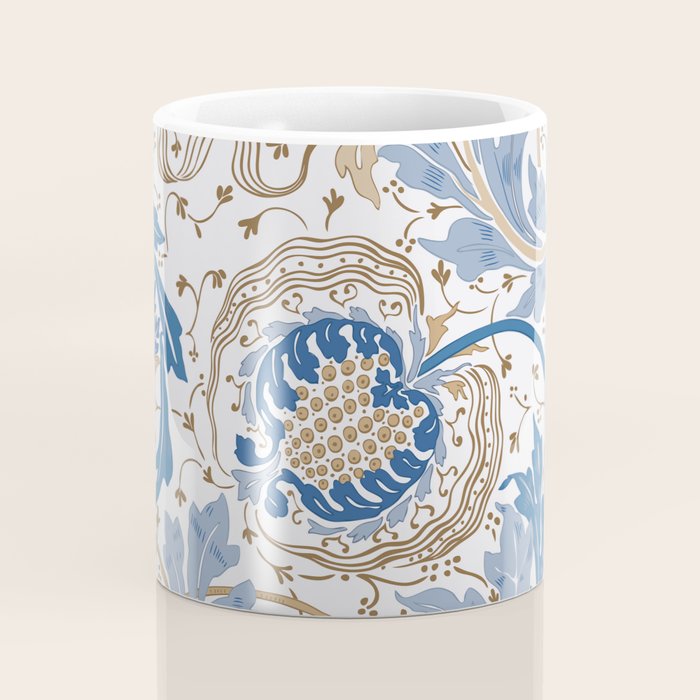 Walter Crane Teazle Art Nouveau Powder Blue Coffee Mug Gallery Image 4