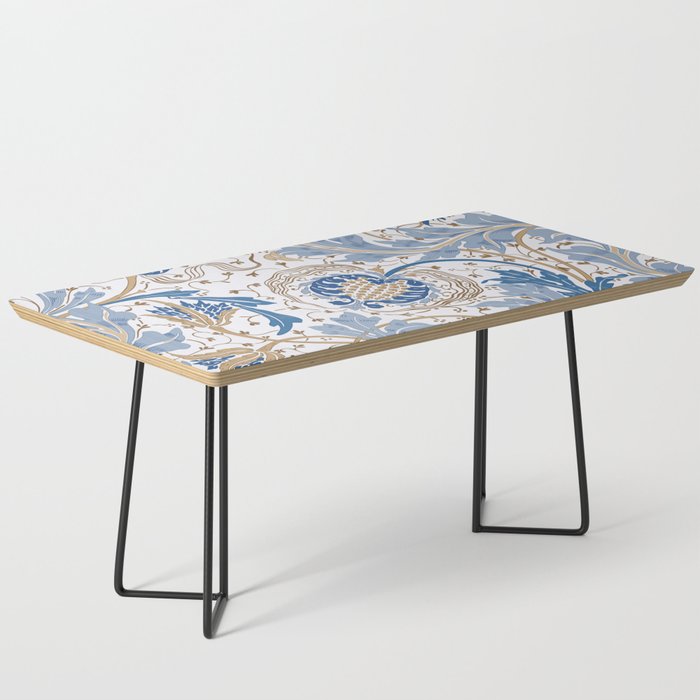 Walter Crane Teazle Art Nouveau Powder Blue Coffee Table Gallery Image 1