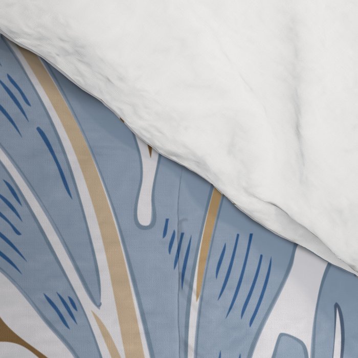 Walter Crane Teazle Art Nouveau Powder Blue Comforter Gallery Image 4