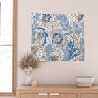 Walter Crane Teazle Art Nouveau Powder Blue Wall Tapestry Gallery Image 2
