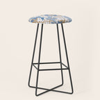 Walter Crane Teazle Art Nouveau Powder Blue Stool Gallery Image 1