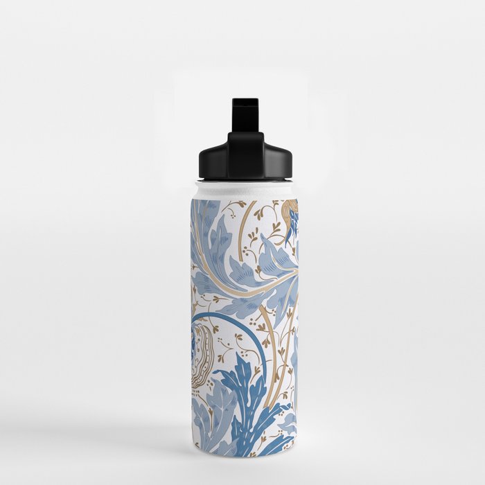 Walter Crane Teazle Art Nouveau Powder Blue Water Bottle Gallery Image 2