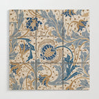 Walter Crane Teazle Art Nouveau Powder Blue Wood Wall Art Gallery Image 1