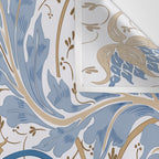 Walter Crane Teazle Art Nouveau Powder Blue Wall Tapestry Gallery Image 3