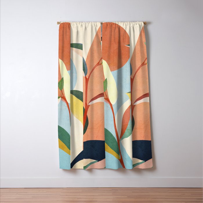 Colorful Branching Out 17 Window Curtain Gallery Image 3