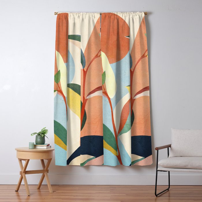 Colorful Branching Out 17 Window Curtain Gallery Image 5