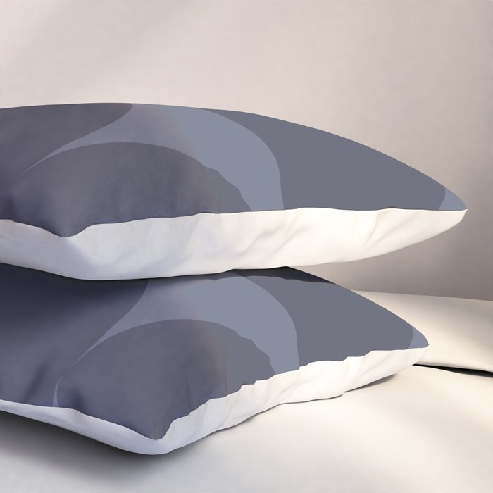 Monochromatic Minimalism - Blue Pillow Sham Gallery Image 3