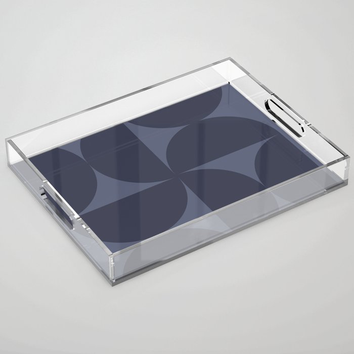 Monochromatic Minimalism - Blue Acrylic Tray Gallery Image 1
