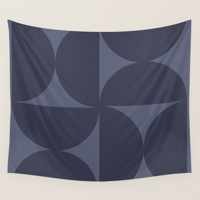Monochromatic Minimalism - Blue Wall Tapestry Gallery Image 4