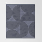 Monochromatic Minimalism - Blue Throw Blanket Gallery Image 2