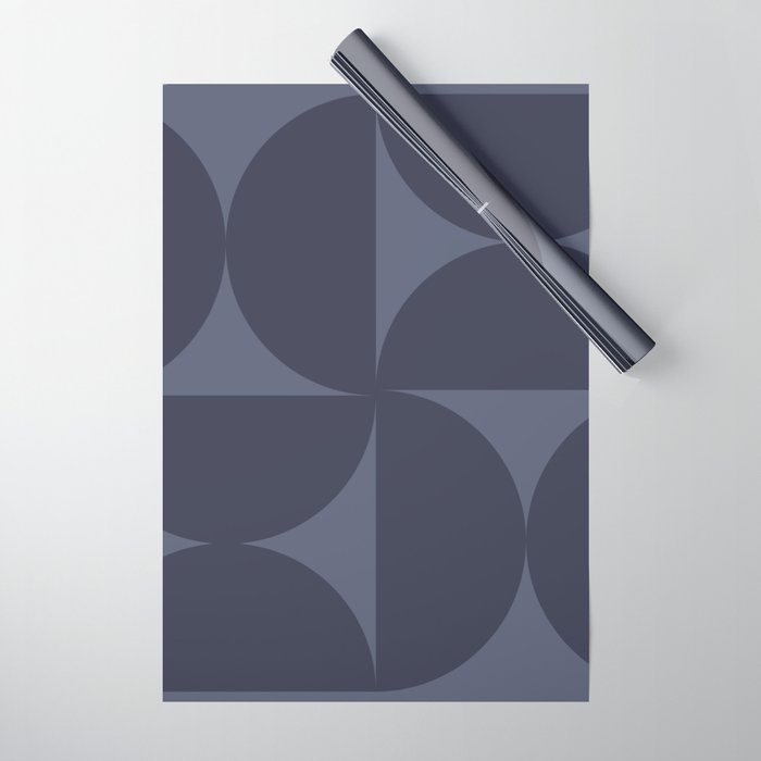 Monochromatic Minimalism - Blue Wrapping Paper Gallery Image 1