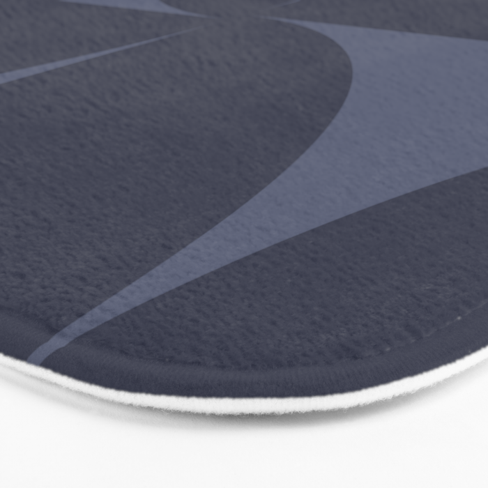 Monochromatic Minimalism - Blue Bath Mat Gallery Image 3