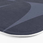 Monochromatic Minimalism - Blue Bath Mat Gallery Image 3