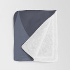 Monochromatic Minimalism - Blue Throw Blanket Gallery Image 3