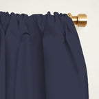 Monochromatic Minimalism - Blue Window Curtain Gallery Image 2