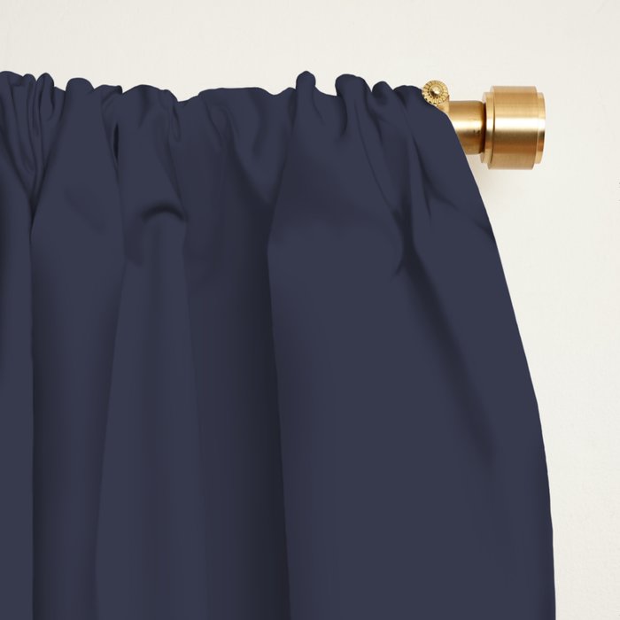 Monochromatic Minimalism - Blue Window Curtain Gallery Image 2