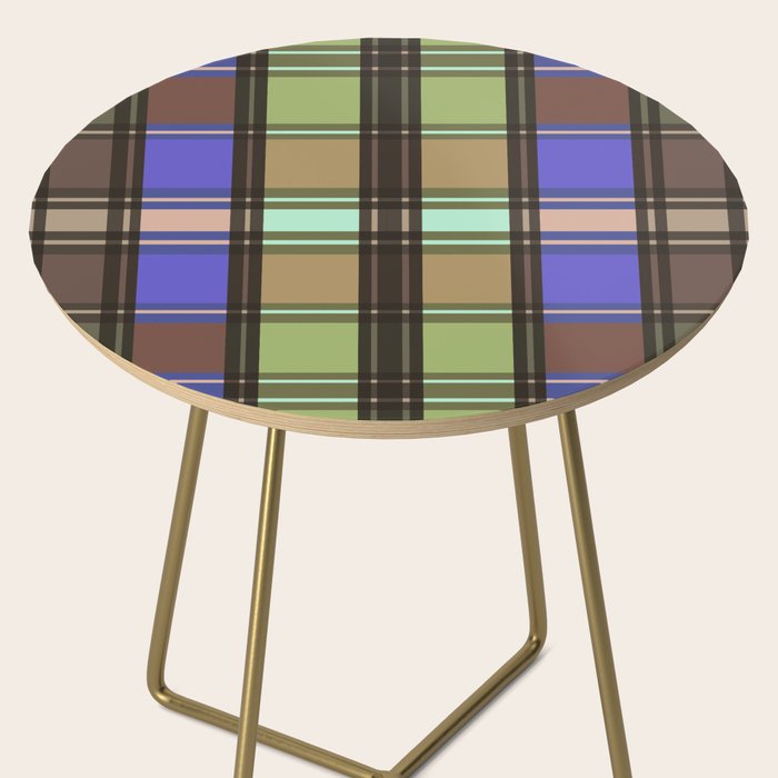 Fusion Colorful Toned Grids Side Table Gallery Image 2