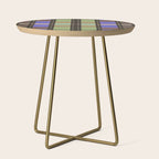 Fusion Colorful Toned Grids Side Table Gallery Image 1