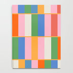 Long Blocks Colorful Retro Modern Geometric Checked Pattern 2 Pink Blue Orange Green Notebook Gallery Image 4