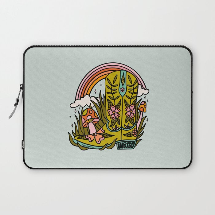 Virgo Cowboy Boot Laptop Sleeve Gallery Image 1