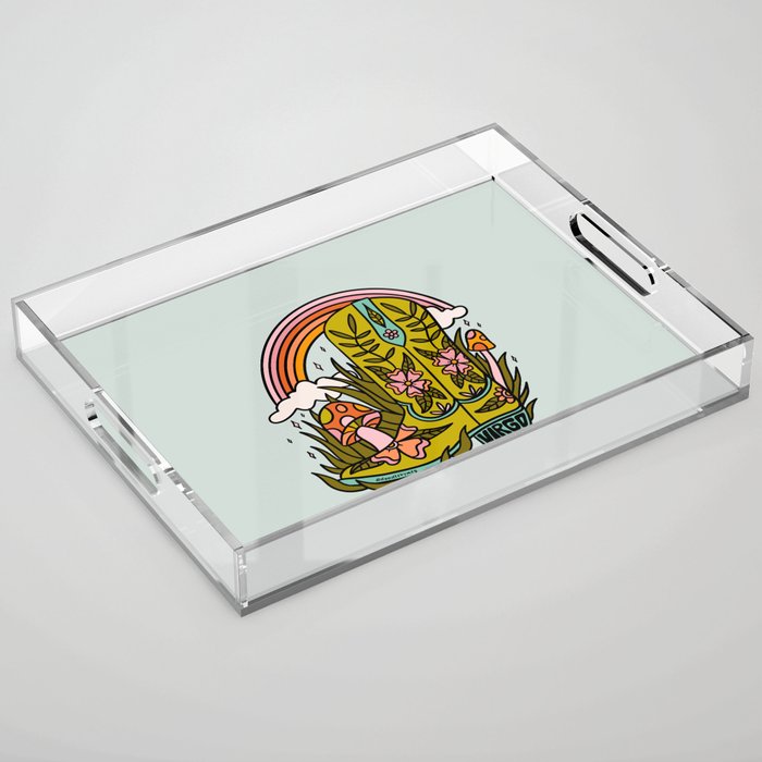 Virgo Cowboy Boot Acrylic Tray Gallery Image 1