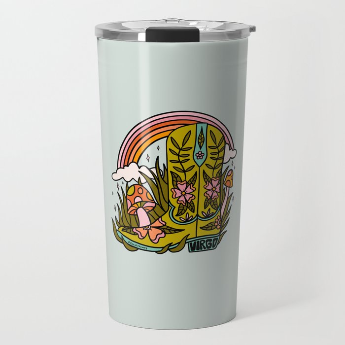 Virgo Cowboy Boot Travel Mug Gallery Image 1