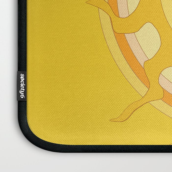 you are the sun // retro sunshine art by surfy birdy Laptop Sleeve Gallery Image 3