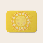 you are the sun // retro sunshine art by surfy birdy Bath Mat Gallery Image 1