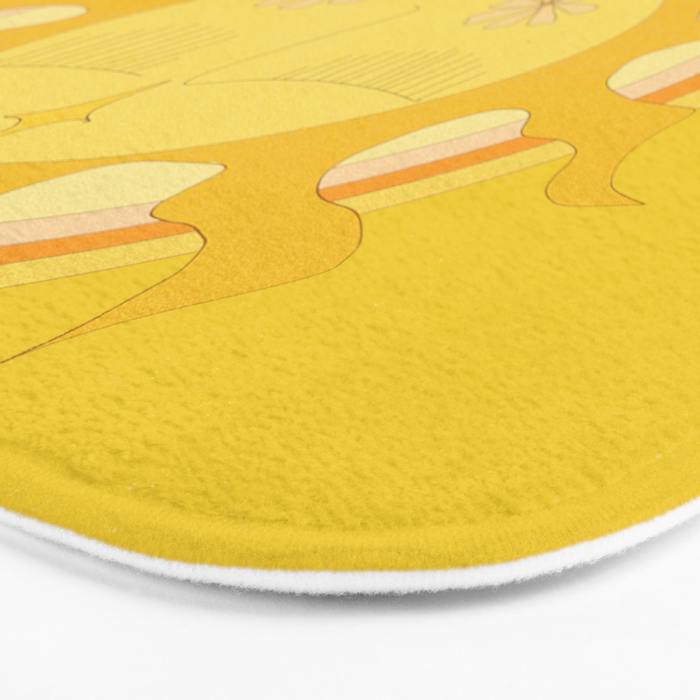 you are the sun // retro sunshine art by surfy birdy Bath Mat Gallery Image 3