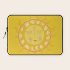 you are the sun // retro sunshine art by surfy birdy Laptop Sleeve Gallery Image 1