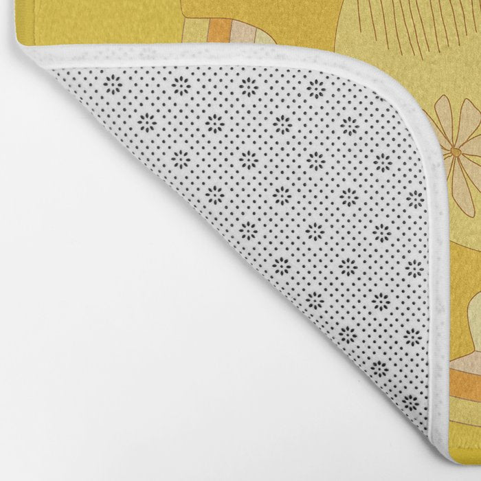 you are the sun // retro sunshine art by surfy birdy Bath Mat Gallery Image 2