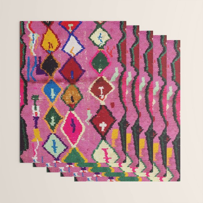Very Colorful Retro Moroccan Rug Print Wrapping Paper Gallery Image 3