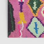 Very Colorful Retro Moroccan Rug Print Poster Gallery Image 3