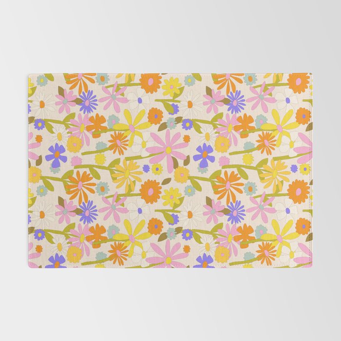Flower Power Light Rug Gallery Image 2