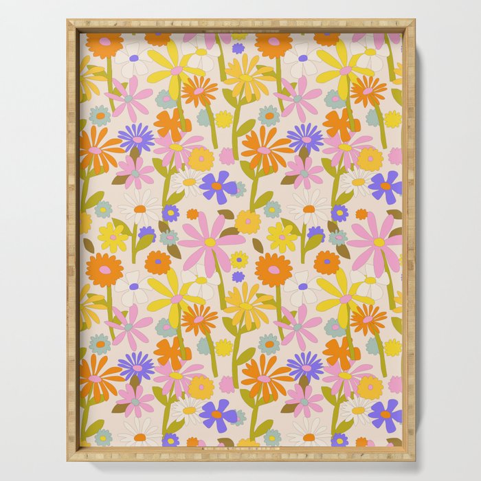 Flower Power Light Serving Tray Gallery Image 1