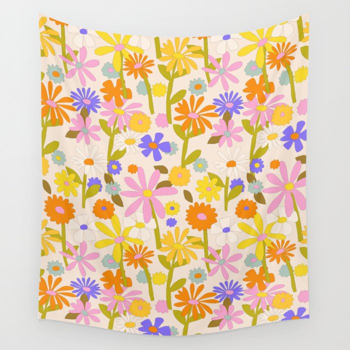 Flower Power Light Wall Tapestry Gallery Image 4